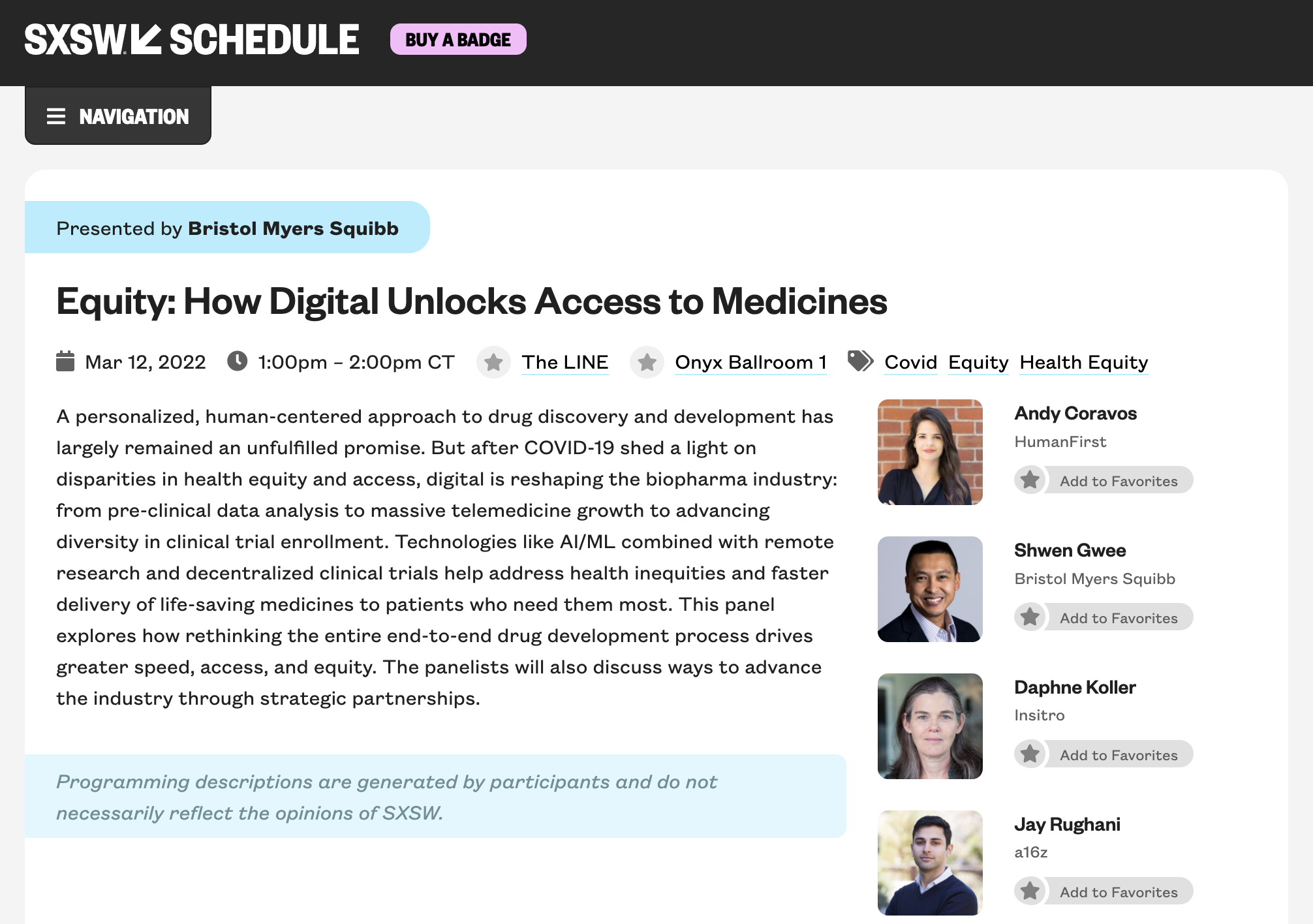 SXSW: How digital unlocks access to medicines